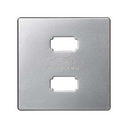 Plate for USB charger 2 connectors 5V/DC 2.1 A aluminium Simon 82 Detail