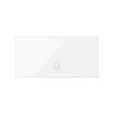 Single key with bell symbol for push button switch gloss white Simon 100