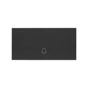Single key with bell symbol for push button switch matt black Simon 100