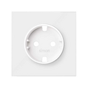 Enjoliveur pour prise schuko blanche matte Simon 100