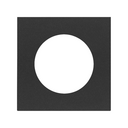 Cover for Euro-American socket matt black Simon 100