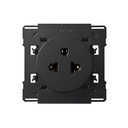 Prise euro-américaine noir brillant Simon 100