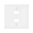 Enjoliveur pour 2 connecteurs USB blanc mat Simon 100