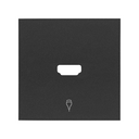 Enjoliveur pour connecteur HDMI noir mat Simon 100