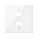 Enjoliveur pour connecteur HDMI + USB blanche brillant Simon 100