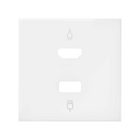 Enjoliveur pour connecteur HDMI + USB blanche matte Simon 100