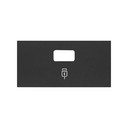 Enjoliveur pour chargeur USB SmartCharge 1 connecteur noir mat Simon 100