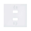 Enjoliveur pour chargeur USB avec 2 connexions de charge rapide blanche matte Simon 100