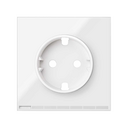 Tampa Simon iO para a base de tomada schuko branco brilhante Simon 100