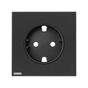 Tampa Simon iO para a base de tomada schuko preto mate Simon 100