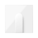 Enjoliveur pour sortie de fil large blanc brillant Simon 100