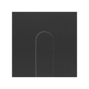 Enjoliveur pour sortie de fil large noir matte Simon 100