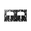 Kit back horizontal para 2 elementos con 2 conmutadores pulsantes Simon 100