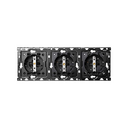 Back kit for 3 Schuko socket outlets Simon 100