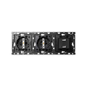Kit back para 3 elementos con 2 bases enchufe schuko y 1 cargador 2xUSB 2.1A Simon 100