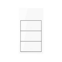 Kit front vertical para 2 elementos con 3 teclas blanco brillante Simon 100