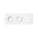 Kit front para 3 elementos con 2 bases enchufe schuko y 1 cargador doble 2xUSB blanco mate Simon 100