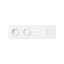 Kit front para 4 elementos con 2 bases de enchufe schuko, 1 cargador doble 2xUSB y 2xRJ45 blanco mate Simon 100