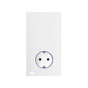 Complete kit for 1 element with HUB PRO Simon iO German socket outlet matt white Simon 100