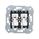 Double poussoir lumineux 10AX 250V~ connexion rapide avec griffes Simon 82 Detail