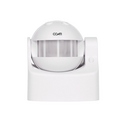 Detetor de presença PIR de 180º e 10 metros com luz ajustável, IP44, 220/240 V, em branco, da Simon Coati