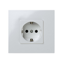 Base de enchufe schuko monobloc 16 A 250 V~ con disp. seguridad y sistema de embornamiento rápido blanco Simon 27 Play
