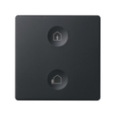 Custom button box 2 wait/enter functions for homes and offices graphite Simon 82 Sense