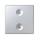 Custom button box 2 functions for lighting control cold aluminium Simon 82 Sense