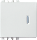 Tecla Dupla Com Visor Para Interruptor/Pulsador - 2 Módulos - Branco - Simon 26