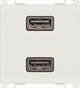 Módulo Carregador Usb A+A 3,1A Smartcharge Bivolt - 2 Módulos - Branco - Simon 26