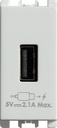 Módulo Carregador Usb A 2,1A Bivolt - 1 Módulo - Branco - Simon 26