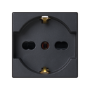 P40 socket outlet 16A with screw terminal connection 2 elements graphite K45