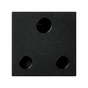Base de enchufe sudafricana 15A 2 elementos grafito K45