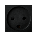 Danish socket outlet 13A with screw terminal connection 2 elements graphite K45