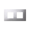 Interchangeable case for 2 elements frame helium grey Simon 27 Play