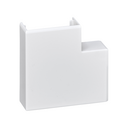 Flat angle accessory for PVC or halogen-free 10x22mm mini-trunking