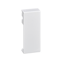 Accessoire de capuchon final pour mini-goulotte 20x50mm en PVC ou sans halogène