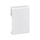 Accessoire de capuchon final pour mini-goulotte 40x60mm en PVC ou sans halogène