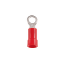 Terminal redondo pré-isolado de 1,5 mm² com ø de 3,7 mm, 10 unidades em vermelho da