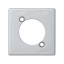 Trim plate for 1 XLR connector male or female for 1 element aluminium Simon K45