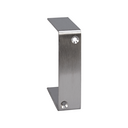 Accesorio tapajuntas en acero inoxidable para canal de aluminio 70x50mm