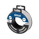 CABLE MANGUERA REDONDA H05VV-F 2x1,5MM² 5 METROS BLANCO Simon