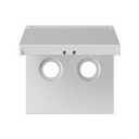 Cover for universal R-TV+SAT socket IP44 white matte Simon 360