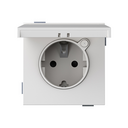 Schuko socket LOLA 16A 250 V~ screw terminal IP44 white matte Simon 360
