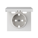 Cover for Schuko socket + 2USB C+C IP44 white matte Simon 360