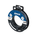 CABLE MANGUERA PLANA H03VVH2-F 2x0,75MM² 10 METROS NEGRO Simon