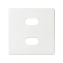 Placa para 2 conectores USB 2.0 tipo A blanco Simon 82