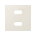 Placa para 2 conectores USB 2.0 tipo A marfil Simon 82