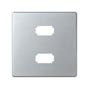 Placa para 2 conectores USB 2.0 tipo A aluminio frío Simon 82 Detail