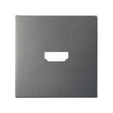 Placa para conector HDMI v1.4 titanio Simon 82 Concept